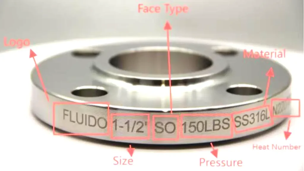 flange fitting standard and markings