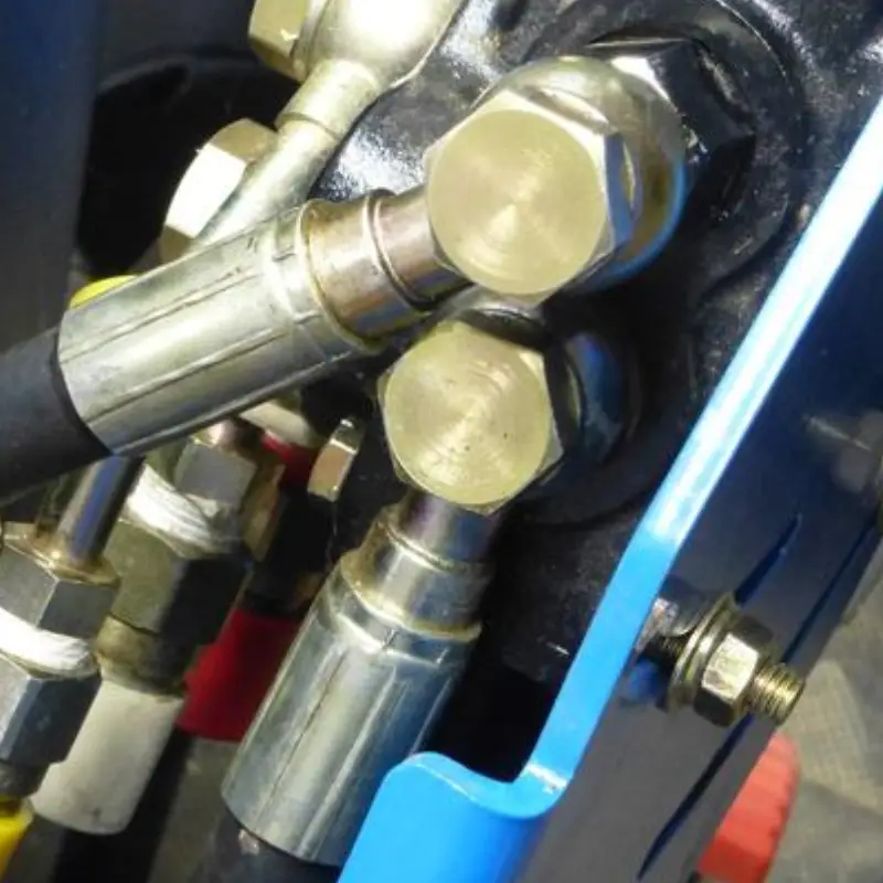 how to loosen hydraulic hose fittings