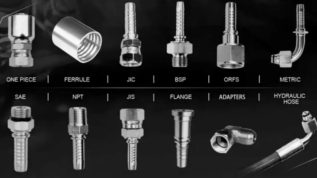 types of sae hydraulic fittings