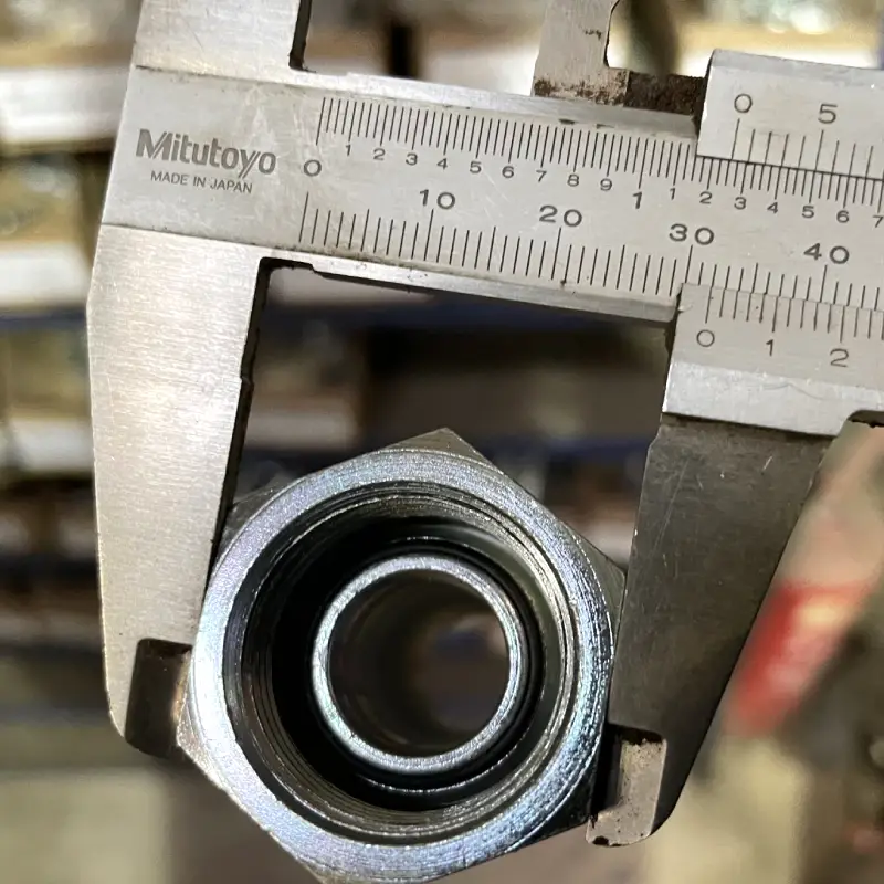 3 8 hydraulic fitting measurement