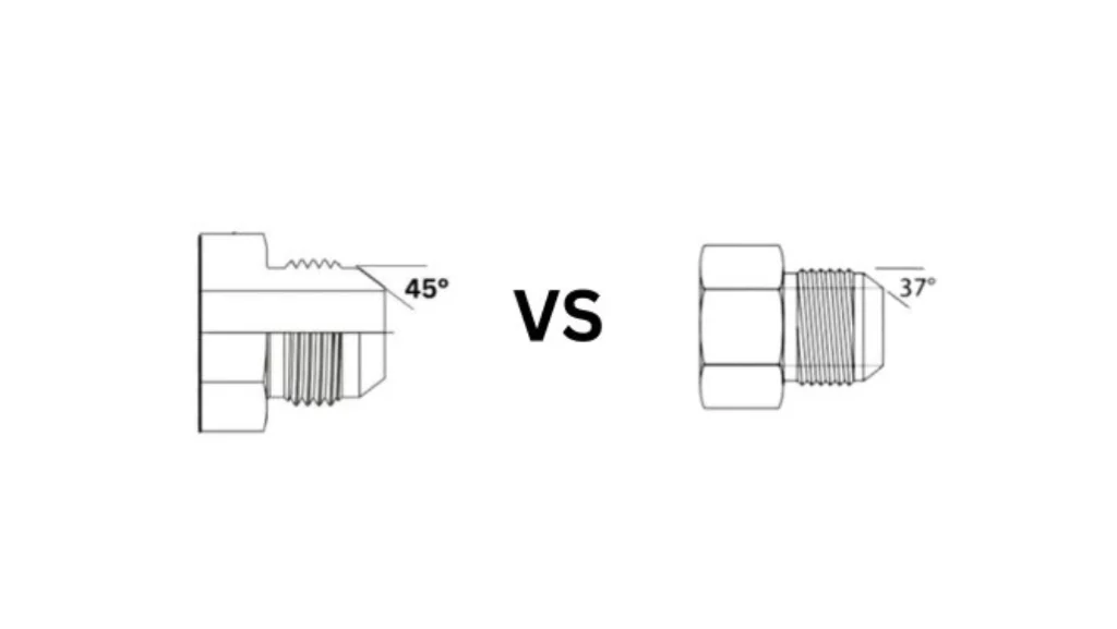 37 vs 45 Degree Flare Fitting