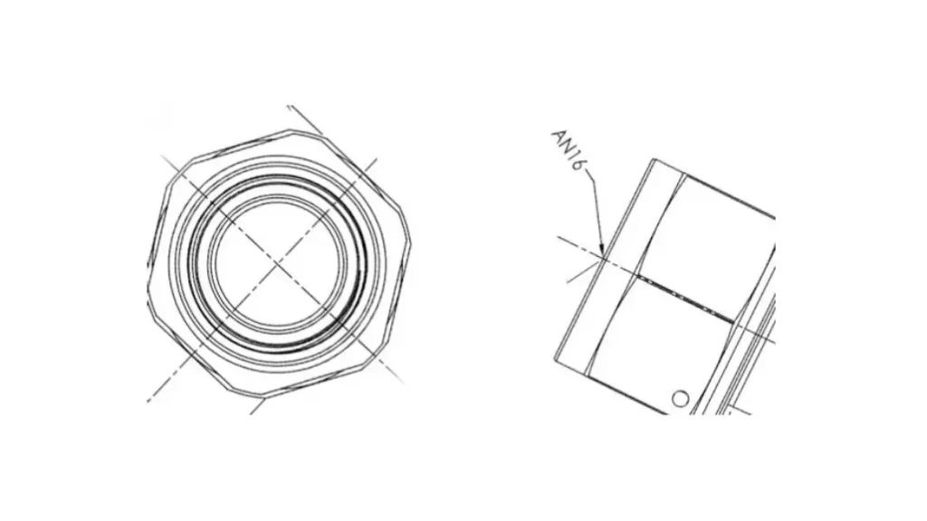 an hydraulic fitting diagram