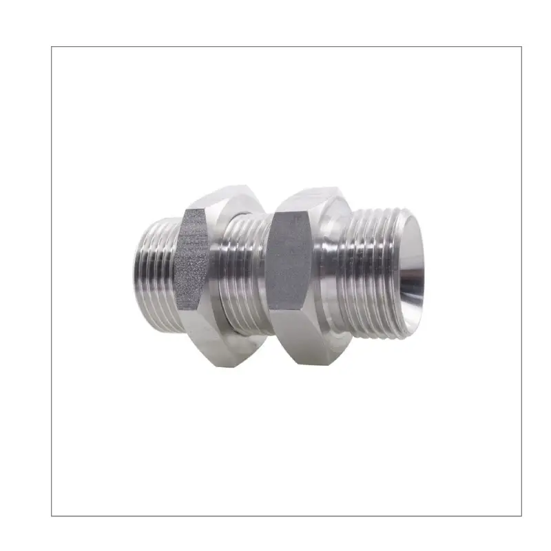 bspp male hydraulic bulkhead fittings