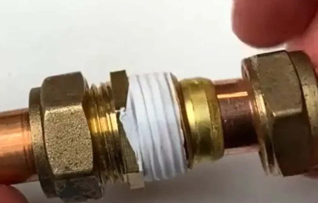 how to seal a compression fitting