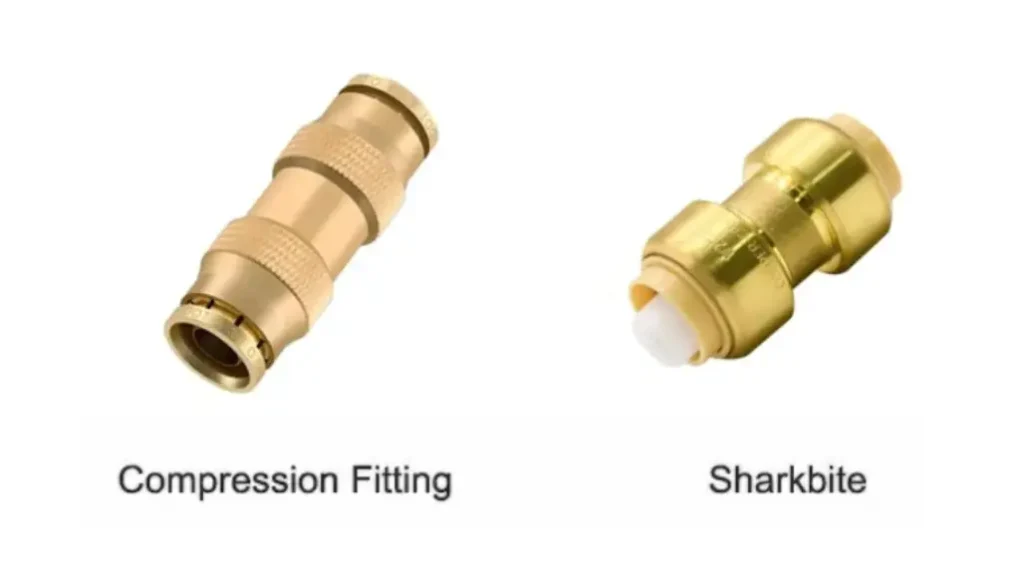 sharkbite fittings vs compression