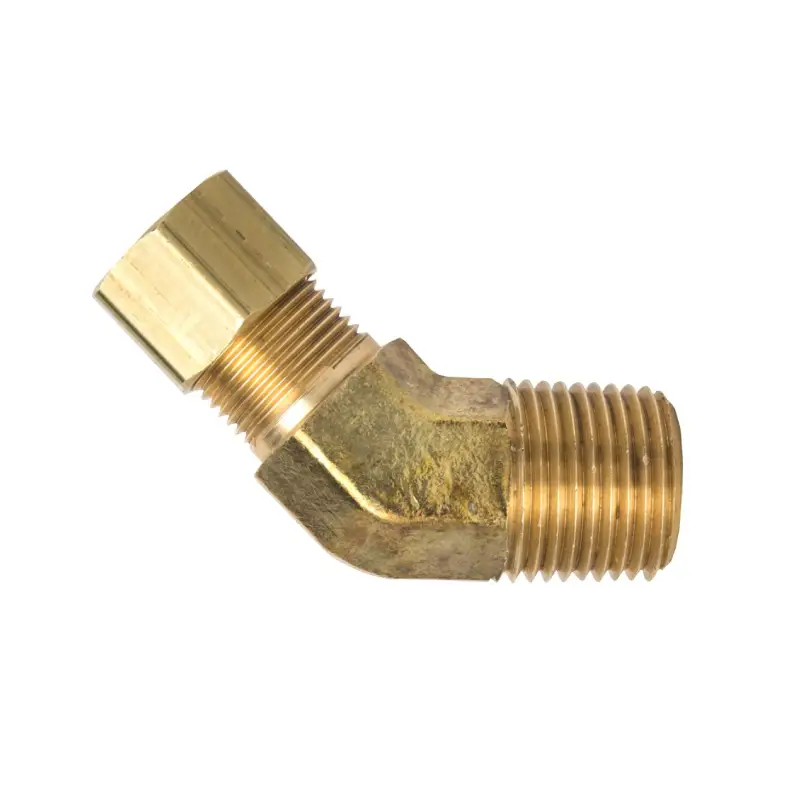 45 degree compression fitting