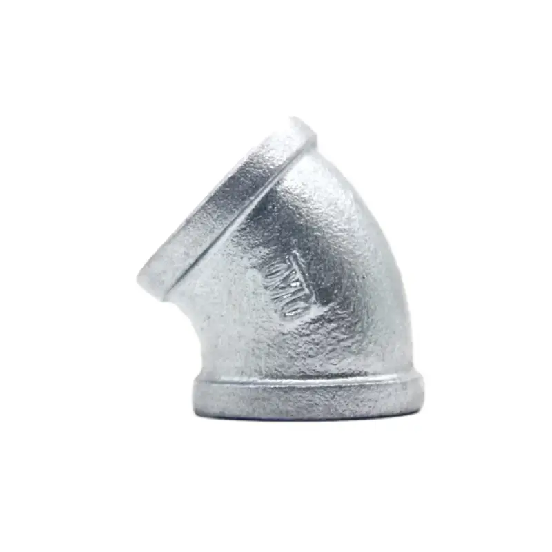 45 degree galvanized pipe fittings