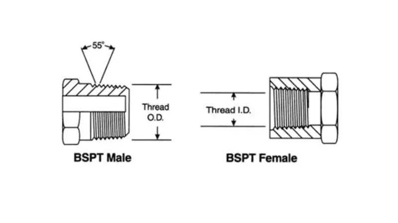 bspt connection male and female