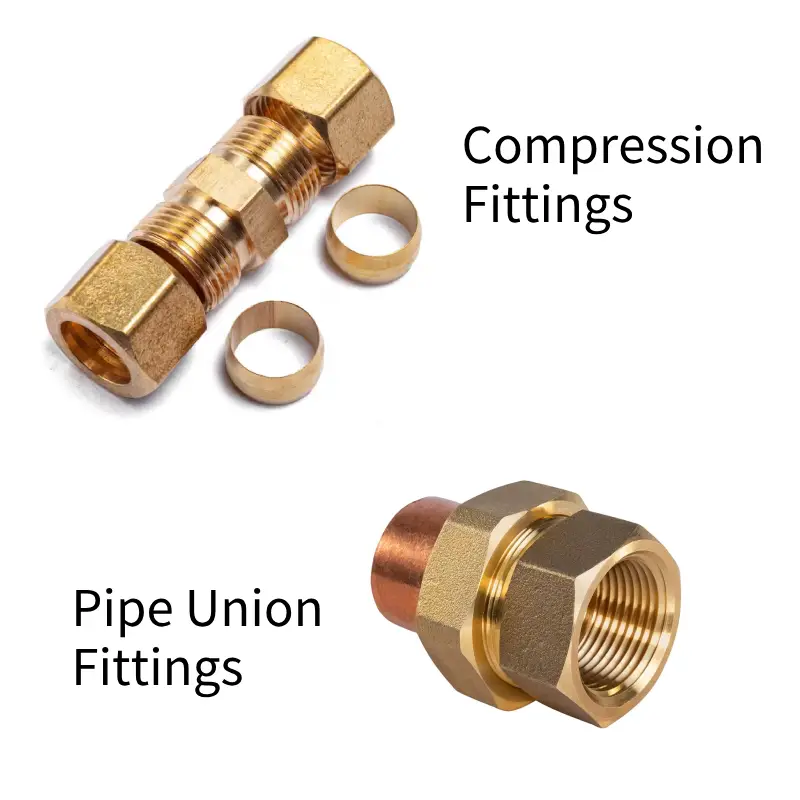 compression fitting vs union