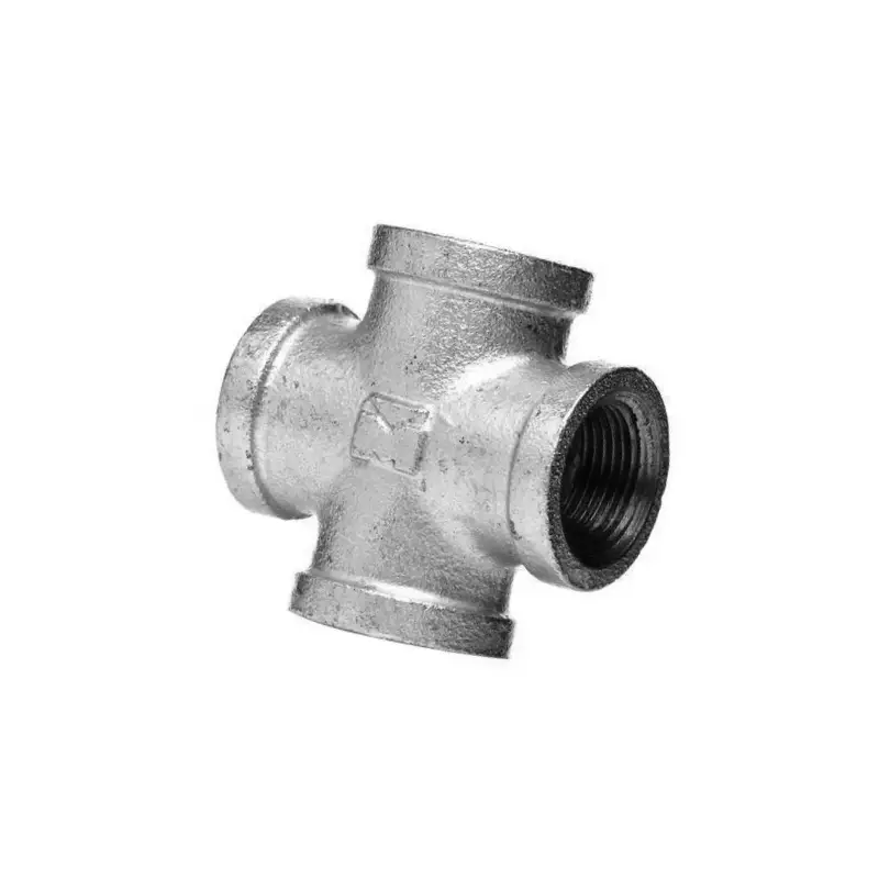 galvanized cross pipe fitting