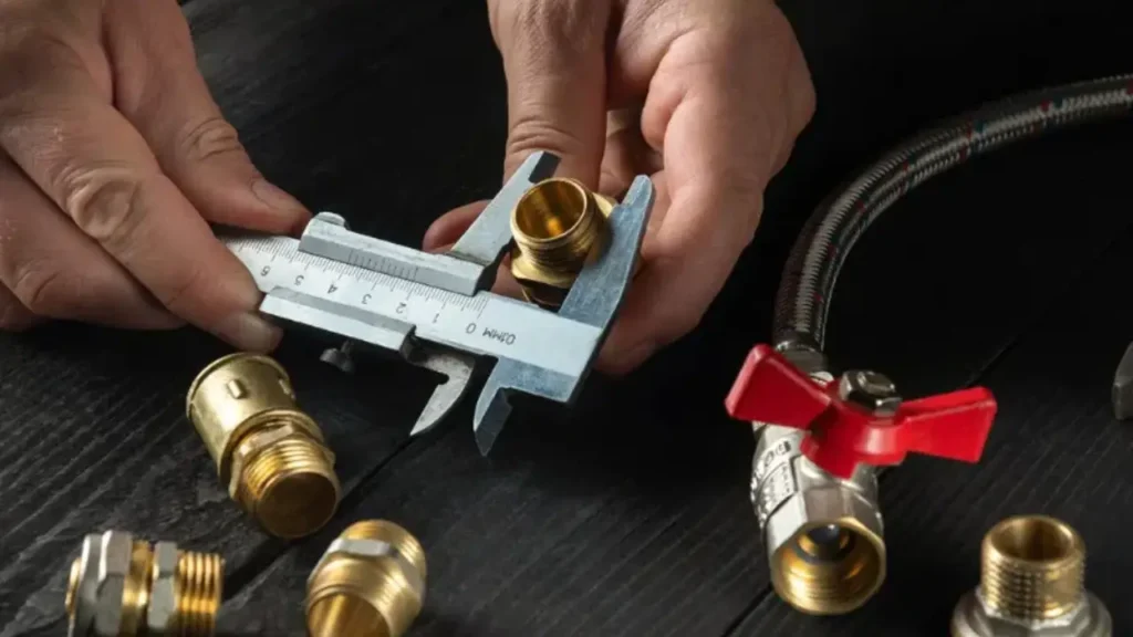 how to measure compression fitting size