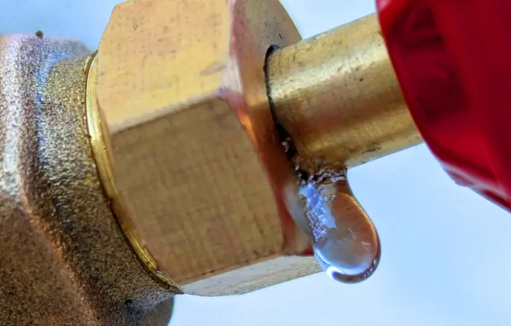 brass fitting leaking