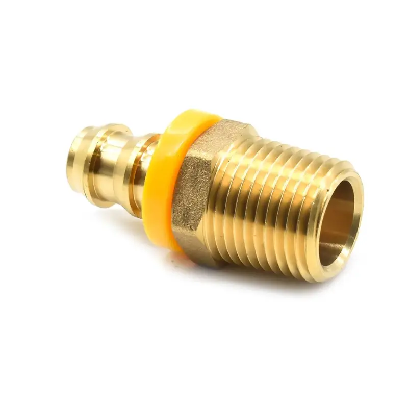 brass push lock air fittings