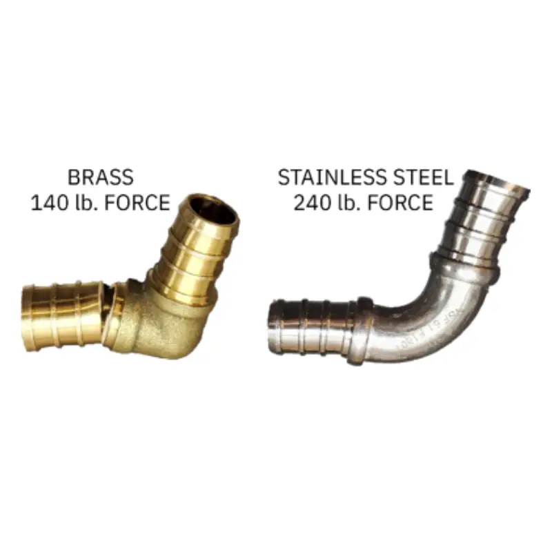 brass vs stainless steel pex fitting