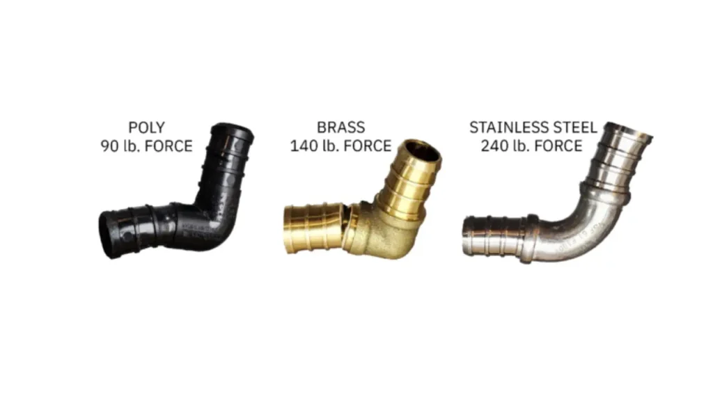 brass vs stainless steel pex fittings