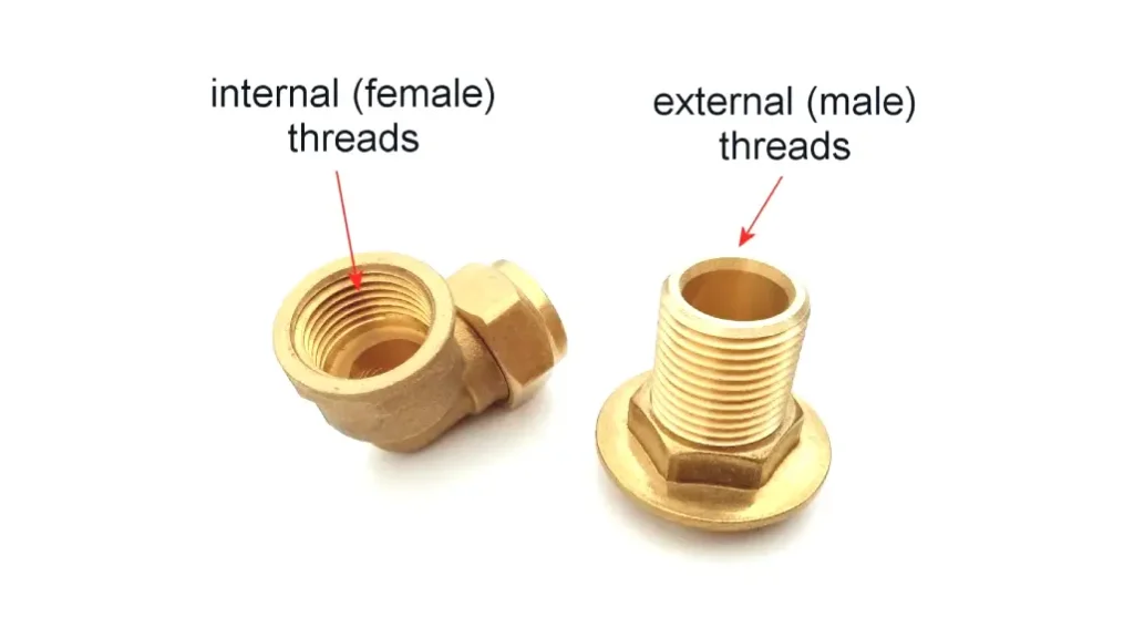 male and female fittings