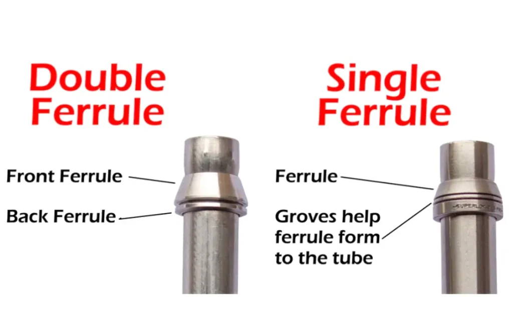 single vs double ferrule fitting
