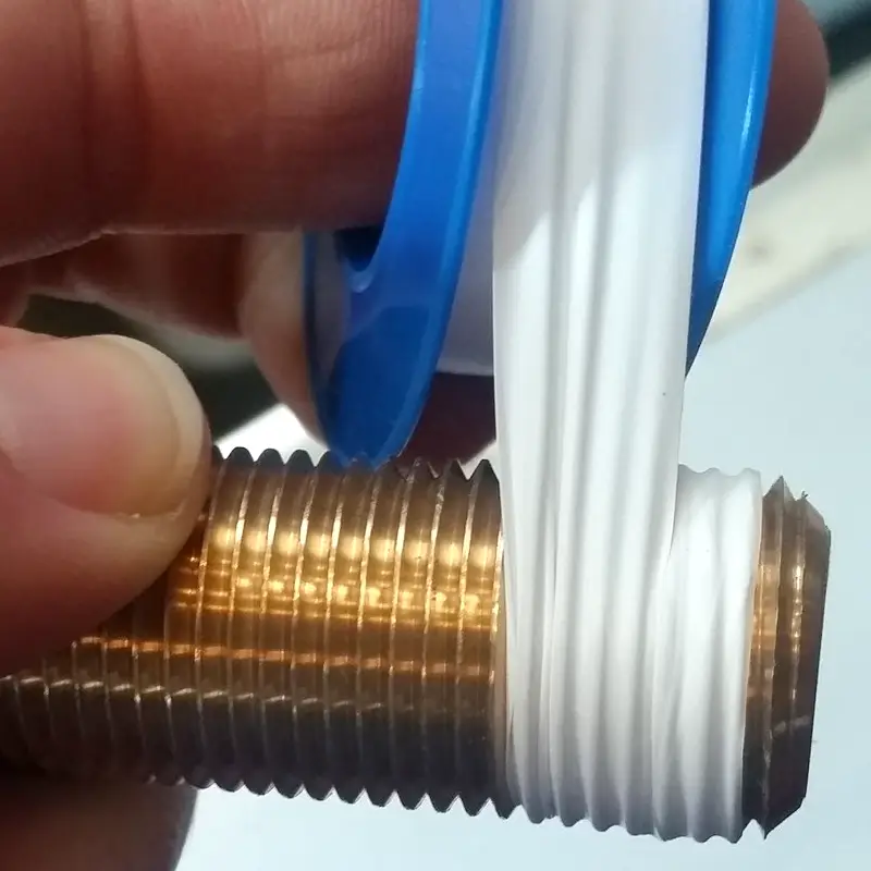 teflon tape on brass fittings